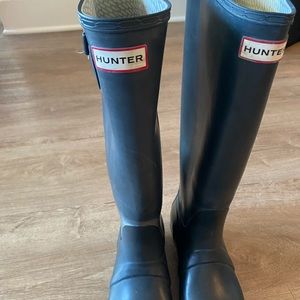 Hunter boots - navy blue